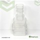 500 cc Clear Hinged Plastic Containers HD